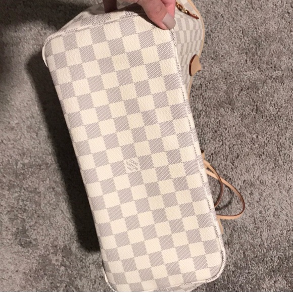 Louis Vuitton Damier Azur Neverfull Mm - Picture 7 of 10